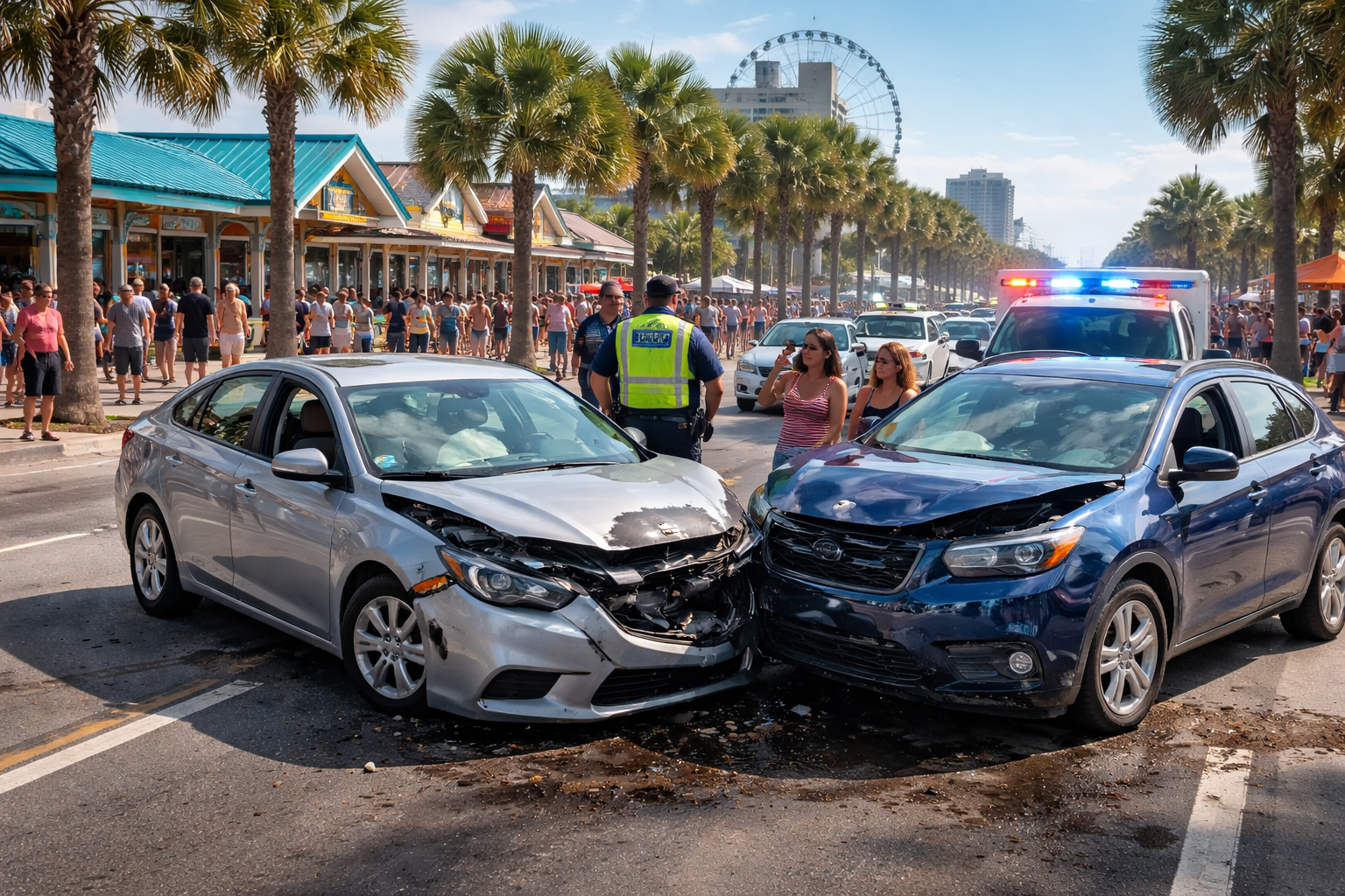 Spring Break Car Accidents in Myrtle Beach: Who Pays When Tourists Are Involved?