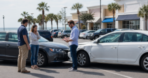 Injured in a Parking Lot Accident at a Myrtle Beach Shopping Center: Who Is Responsible?