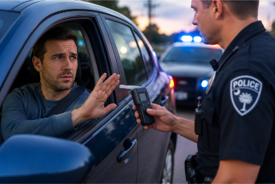 Refusing a Breath Test During a South Carolina DUI Stop: Rights, License Risks, and Next Steps